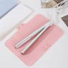 Hairdressing Silicone Heat Resistant Mat Non-slip Hair Straightener Storage Bag  Hair Styling Tool