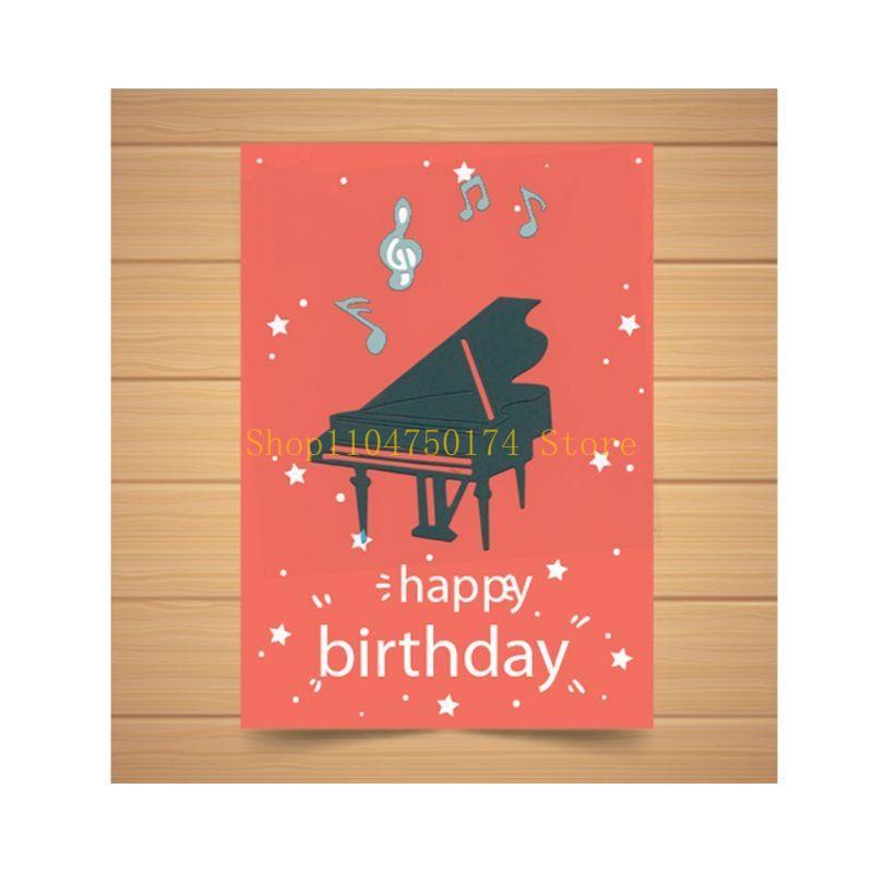 Piano Metal Cutting Dies Stencil Scrapbooking DIY Album Stamp Paper Card Embossing Decor top sale