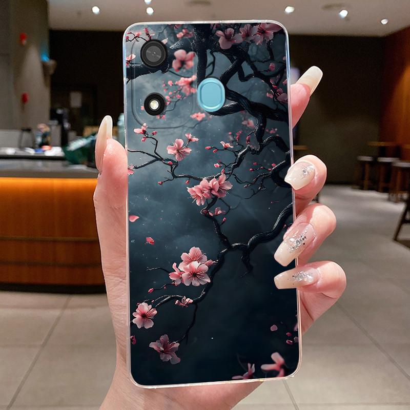 

For ITEL A27 LTE / P17 A551L Case Clear Fashion Butterfly Flower Soft TPU Silicone Back Cover For ITEL A27 P17 Pro 4G Phone Case Itel A27 LTE