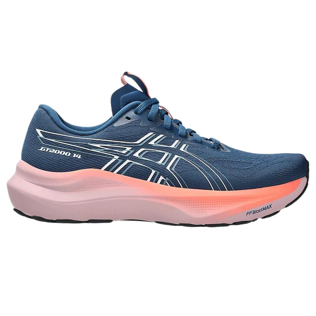 Asics GT-2000 14 Comfortable Thick Sole Shock Absorption Breathable Support Balanced Rebound Low Top Running Shoes Women sneakers 1012B843-402