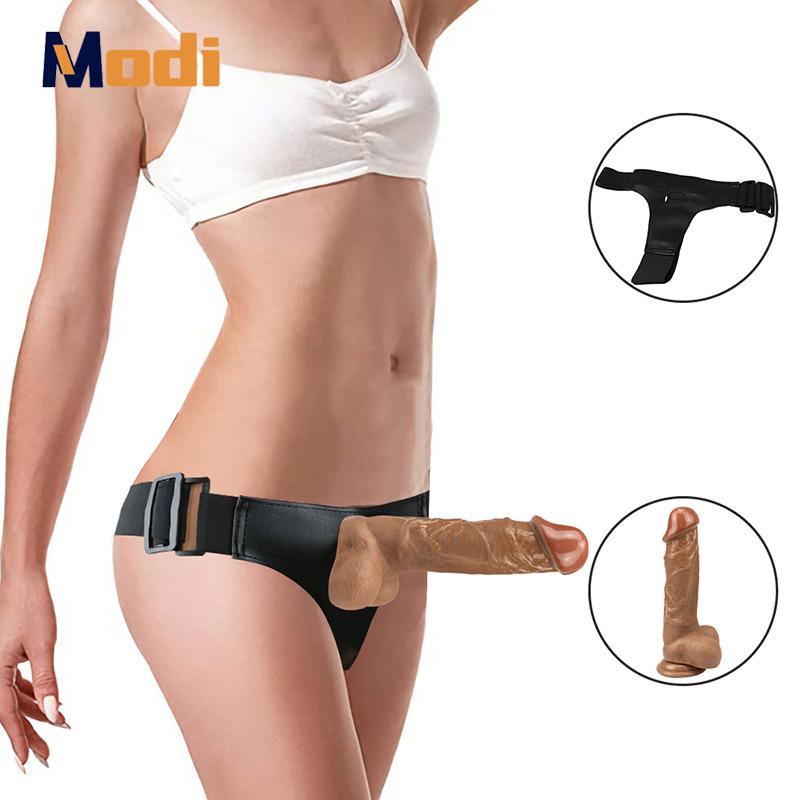 Dildo MoDi Strap On Silicone Dildo Strapon Penis Lesbian Sex Toys 18+