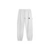 Li Ning BADFIVE Knitted Sweatpants Men's Heather Gray Deep Antarctic Gray AKLU469-4
