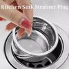 1Pcs Anti-Blocking Kitchen Sink Strainer 304 Stainless Steel Sink Filter Portable Leakage Sink Drain Filter Handheld Drain Net