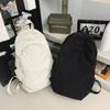 Solid Color Student Schoolbag Men Travel Bag Women's Small Backpack
