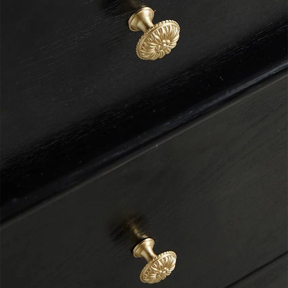 Hardware Messing Kastdeur Handgreep Gouden Europese Stijl Chrysant Handgrepen Retro Ontwerp Kledingkast Knoppen Commode