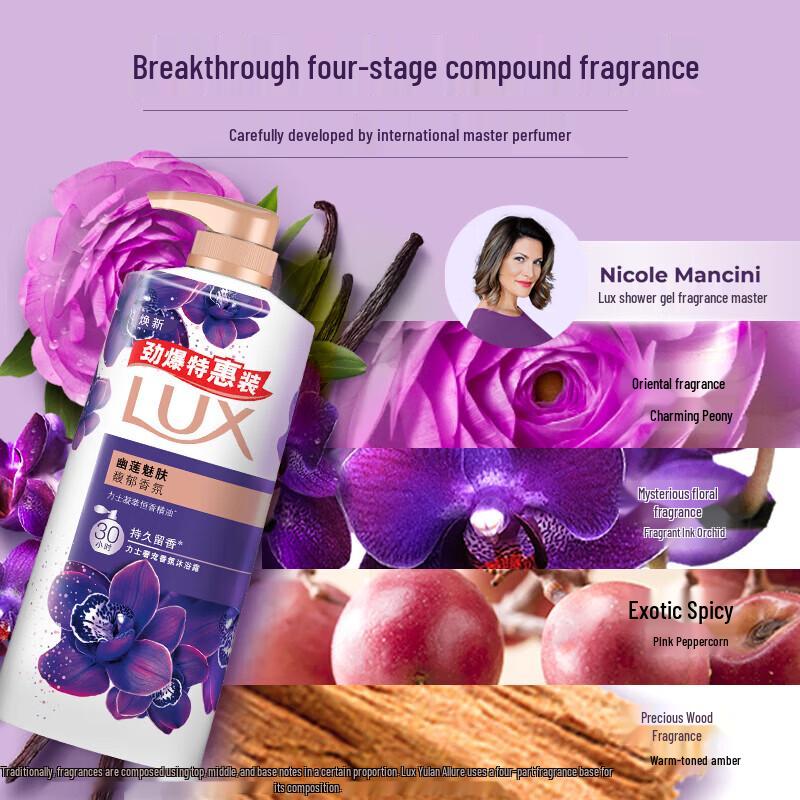 Lux Enchanting Lotus Scented Shower Gel Set