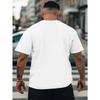 European Size Men'S Oversized T-Shirt with Gothic Letter Print "Only God Can Judge Me" in Black and White | Casual Street Style, Breathable