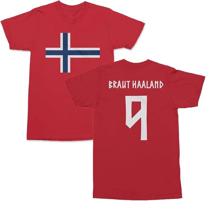Flag Graphics Unisex Football Shirt Jersey Cotton Tee Fashion Men's Football Culture Tshirt