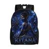 Kitana Mortal Kombat Backpack for Men Women Cool High School Daypack Laptop Canvas Bags Gift