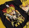 Demon Slayer Fan T-Shirt, Zenitsu Agatsuma Blitzgrafik, 2025 Film Los