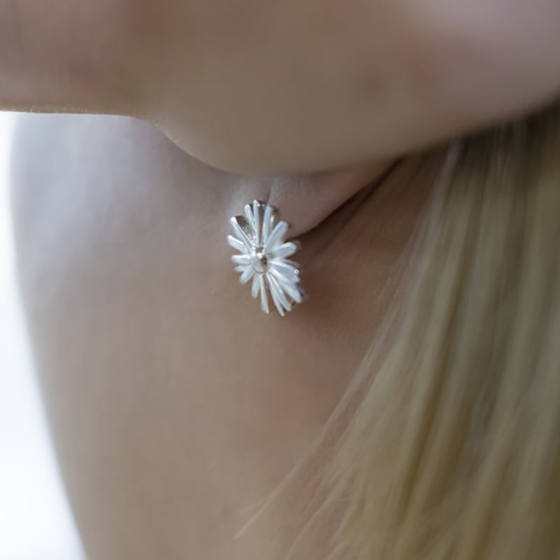 ANOTHER CELL DANDELION EARRING