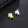 Teamer 5pcs/lot Love Heart Pendant Charms for Jewelry Making Stainless Steel Charms DIY Necklace Bracelet Accessories Supplies