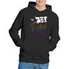 BET Herren Kapuzenpullover mit kaskadierendem Regenbogen-Logo