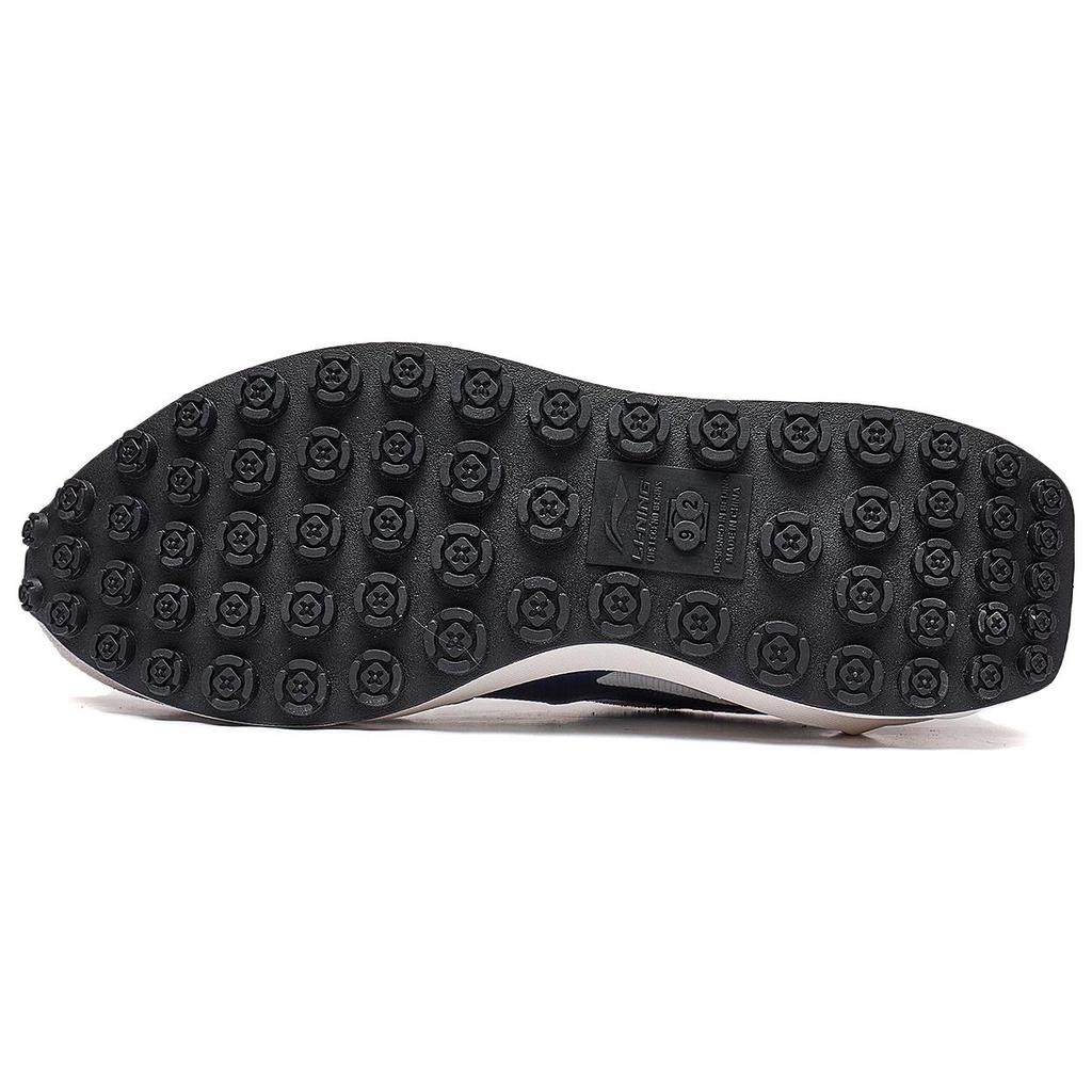 New LiNing Square Radius Anti Slip Wear Resistant Low Top Sports Casual Shoes Men's White Gray Blue AGCT015-1