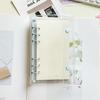 A6 Colorful 6Hole Double Button Binder Notebook Cover with Inner Diary Agenda Planner Paper Cover School Stationery