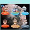 Adorable 6 Piece Space Themed Pvc Figure Set Featuring Cartoon Character Models