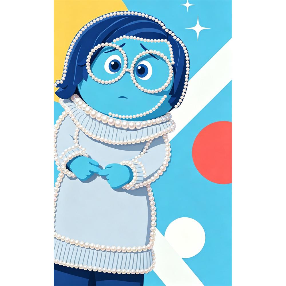 

Disney Pearl Painting Inside Out Art Kit Adult Beginner Home Wall Decor Special Shape 30x40
