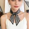 Women Strip Silk Scarf Long Hair Ribbon Neck Scarves Bag Tie Kerchief