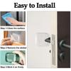 Door Stopper Wall Protector, Wall Shield Bumper Guard from Door Knobs,Sturdy Self Adhesive,Soft and Transparent,Washable Reble Shock Absorbent Gel