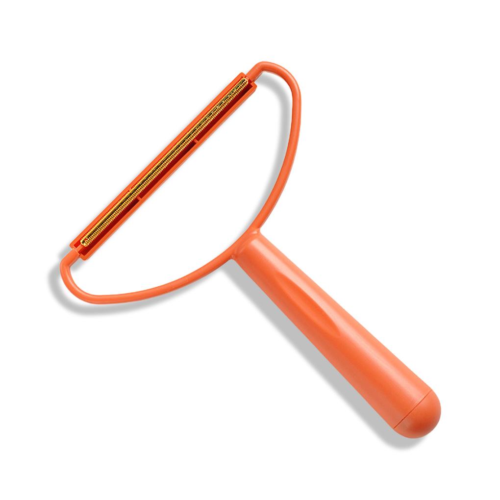 

Ручной триммер для удаления ворса из одежды, бритва для удаления шерсти домашних животных с ручкой из полипропиленового пластика, нескользящий инструмент для чистки, бытовые принадлежности оранжевый