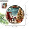 Christmas decoration sign,indoor hanging decorations,2D flat Wooden products with Christmas Tree patterns,Christmas gifts for friends and family