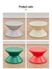Nordic Hourglass Living Room Bench - Creative Plastic Bedside Stool for Small Apartments, Simple Shoe Changing Seat, Entrance or Household Use.