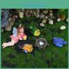 Resin Fairy Miniatures With Bird For Wedding Gift And Garden Decor