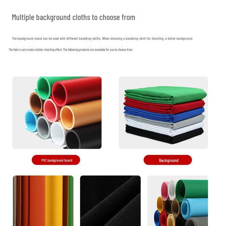 Ambitful T-Shaped Photography Background Stand with PVC Cardboard Telescopic Pole