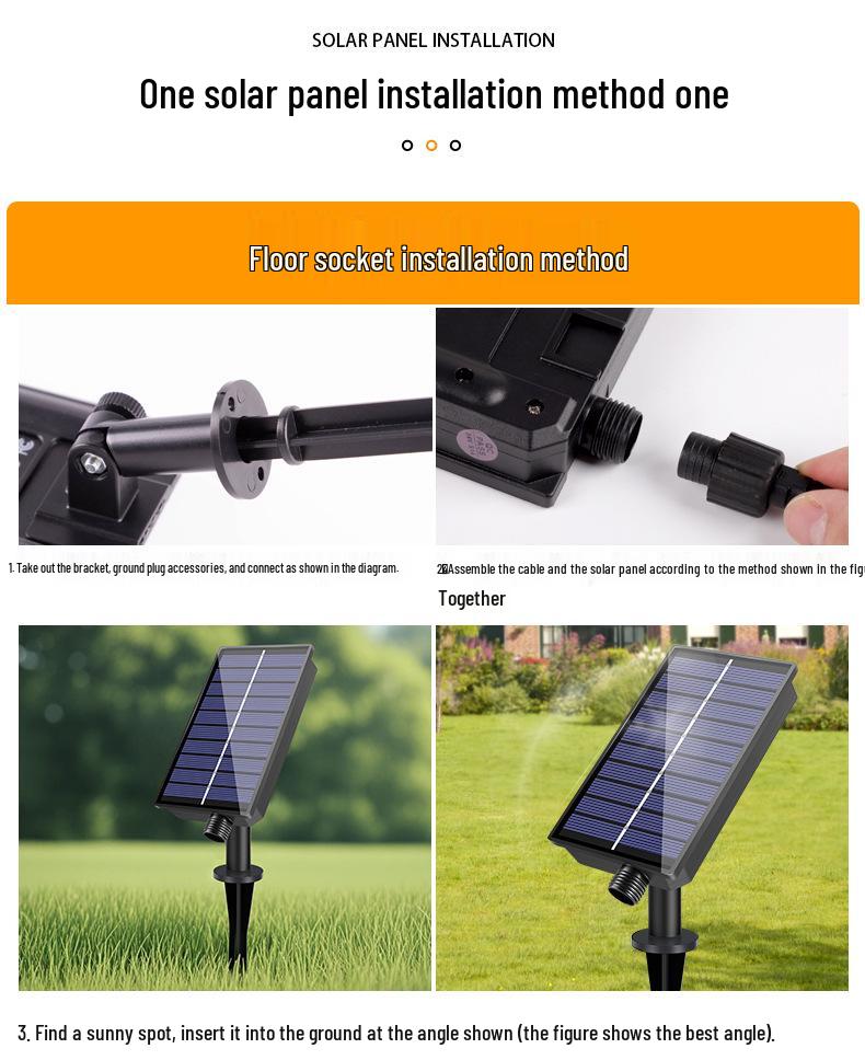 Smart Remote ST38 Solar LED String Lights - Waterproof Decorative Atmosphere for Outdoor Weddings and Camping