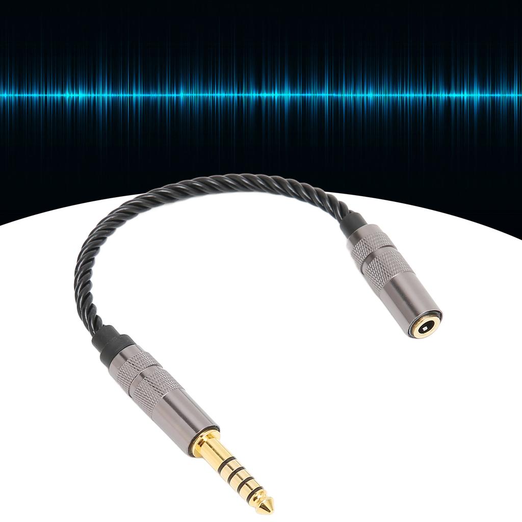 Headphone Adapter Cable Gold Plated 4.4MM Balanced Male To 3.5MM Stereo Female Adapter Cord Headphone Cord
