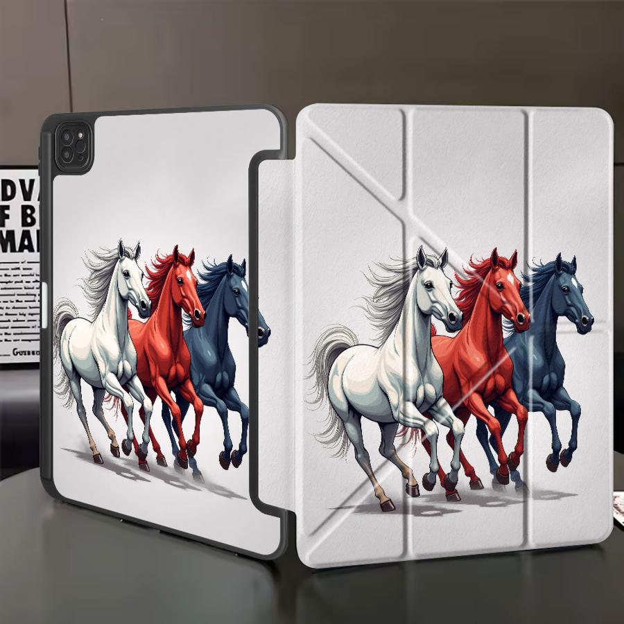 

Three Horses Running Together Holder Cover Tablet Case For iPad Pro 2025 Mini 6 7 Pro 11th 10th 9th 8th 7th 12.9inch Air 4 5 M3 iPad Mini 7 8.3