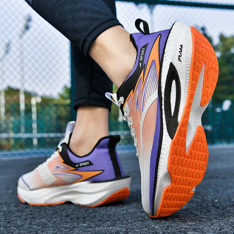 Professional Marathon Carbon Plate  Mesh Breathable Shock-absorbing Running Shoes Lightweight Rebound Versatile Running Shoes