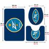 Zenit (17)Flannel Toilet 3 Piece Set Soft Bathroom Rug Non-Slip Toilet Seat Cover Bathroom Home Decor