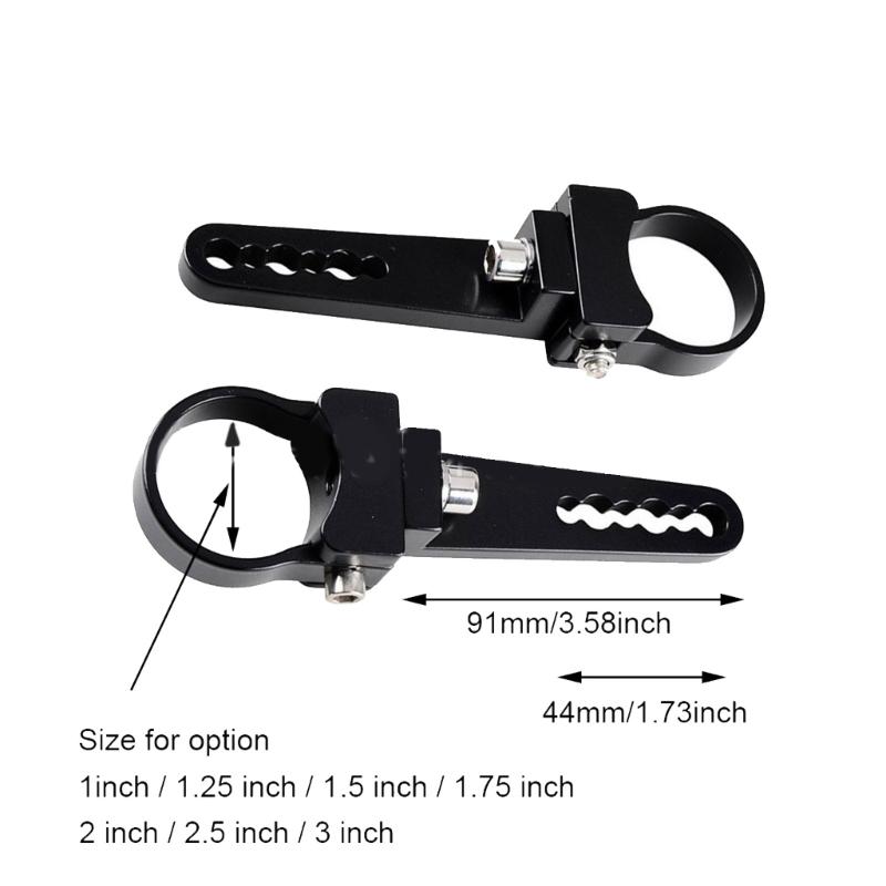 Para Suporte de Montagem Base de Suporte Suporte para Farol LED de Tubo de 1,5'' 1,75'' 2'' Suporte para Lanterna Traseira Spotlight Esportiva de Bicicleta
