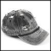 Hat Cap Cool Denim Casual Vintage Distressed CZ510 [White Fang] Men's Women's (Navy)