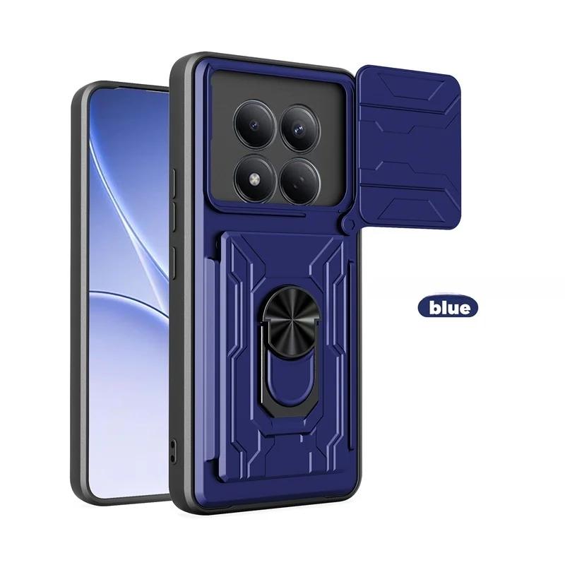 Heavy Duty Armor Shockproof Case For Xiaomi Redmi Note 15 Pro 5G 4G Note15 Pro Plus Lens Protector Cover Card Slot Holder Funda