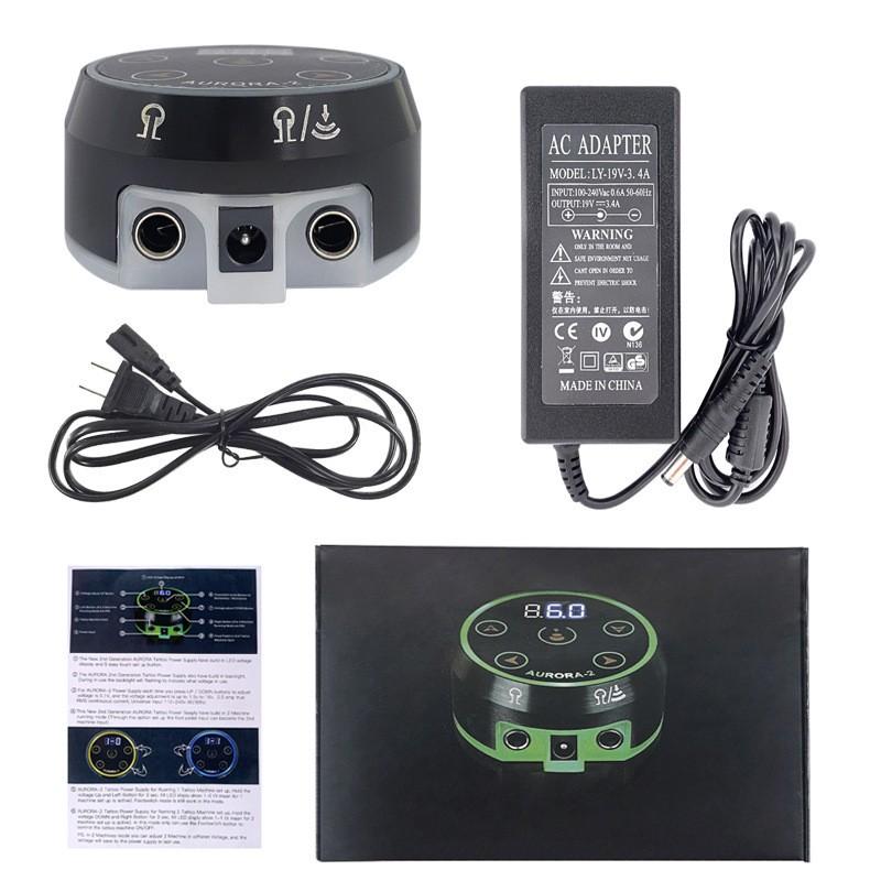 Tattoo Power Supply Professional Tattoo Power Box Rotating Tattoo Machine Pen Dual Output Color LED Touch Screen/Magnetic Base