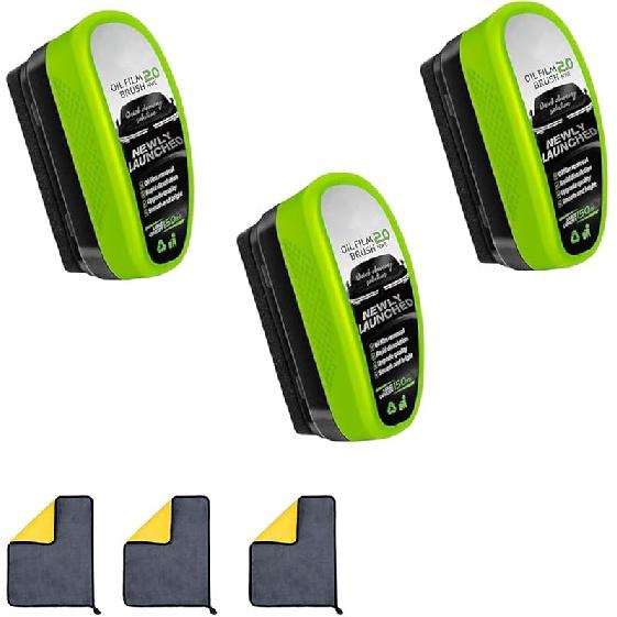 Debeidi Glass Cleaner, Debeidi Oil Film Cleaning Brush, Car Windshield Cleaner, Oil Film Cleaning Brush for Car Windows (1 pcs)