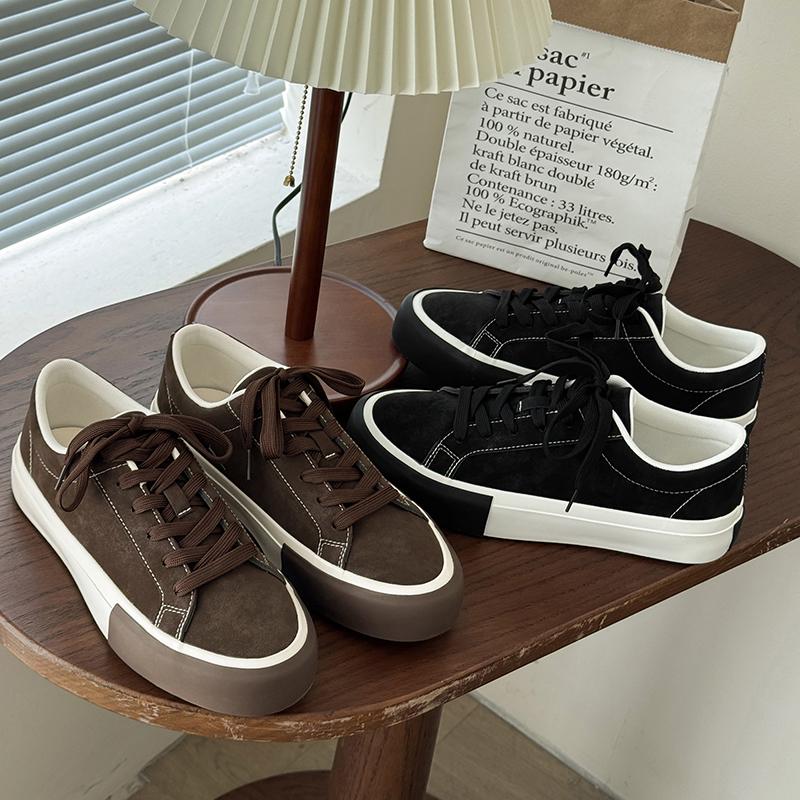 Fashion 2025 New Arrival Men Women Couple Suede Sneakers Casual Shoes 36-44 Retro Breathable Non-Slip for Daily Walking