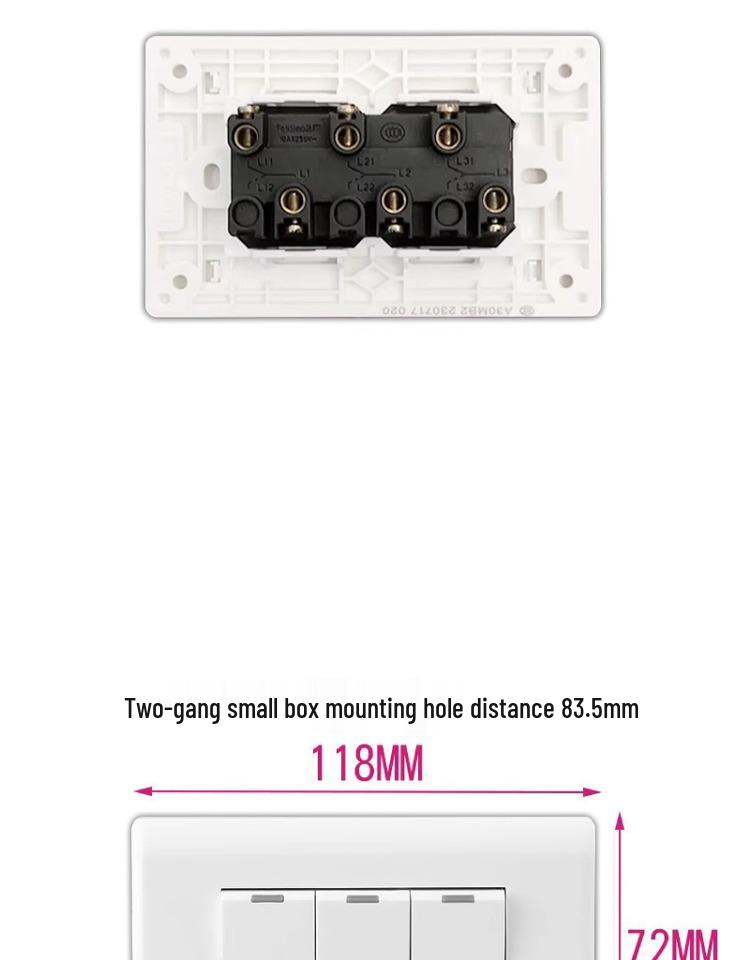 Type 118 Three-Position Dual-Control Switch Panel