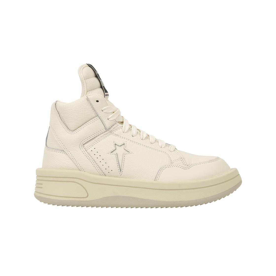 Rick Owens x Converse DRKSHDW TURBOWPN Mid Egret Unisex Sneakers Weiß Wolkencreme 172343C 41