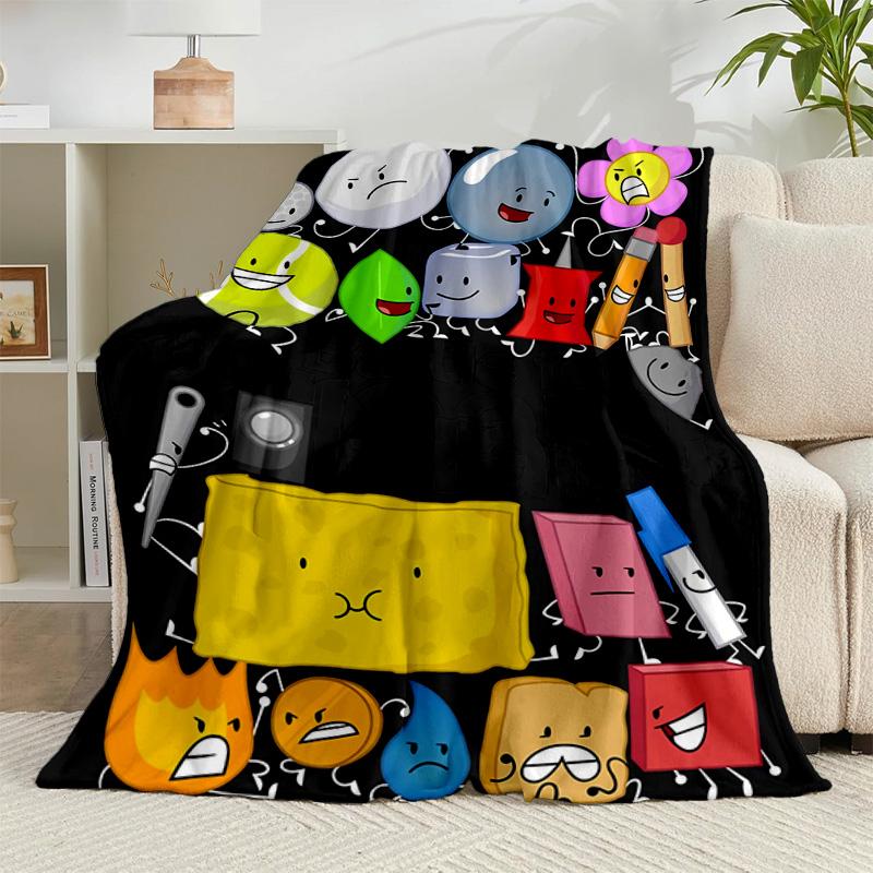 1PC Colorful Dream Island Collage Flannel Blanket Gift, Suitable for Both Men And Women, Soft Ideal for Beds And Sofa, Birthday Or Christmas Gift