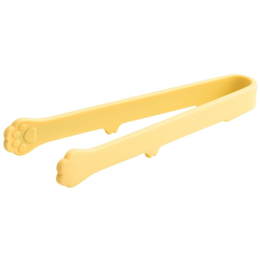 

Cat Paw Food Clips Silicone Mini Snack Food Clip Non-Slip High-temperature Resistant BBQ Meat Tongs жёлтый