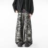American Retro Baggy Camouflage Unisex Jeans: Trendy, Loose, and Versatile Streetwear Workwear.