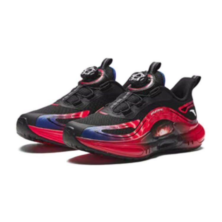 Anta Kids Low-Top Running Shoes Kids Sneakers Black Red 312415507-2