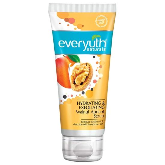 Everyuth Naturals Hydrating & Exfoliating Walnut Apricot Scrub, 100gm, Tube&Everyuth Naturals Advanced Golden Glow Peel-off Mask, 90gm, Tube