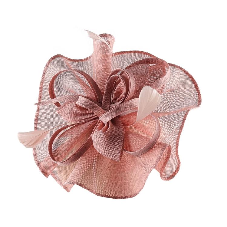 Exaggerated Flower Fascinator Hat Mesh Flower Bowler Hat Evening Dress HeadpieceFemale Flower Fascinator Hat