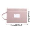 Portable Waterproof File Organizer Double Layers Large Capacity Document Bag For Office School Supplies Travel Storage Oxford Cloth Holder