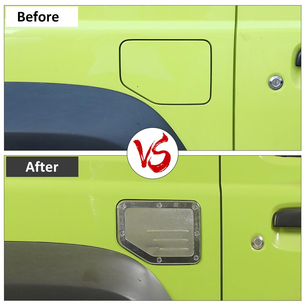 Fuel Tank Door Fuel Gas Tank Cap Cover Trim Decor For Suzuki Jimny 2019+ Chrome