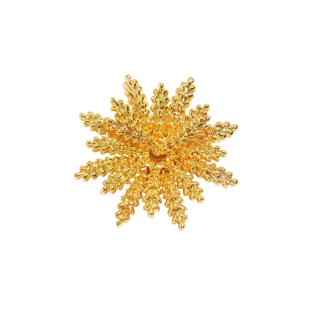 2026 New Classic Palace Style Wheat Golden Brooches Pins for Women Men Vintage Middle Design High-End Unisex Badges Jewelry Gift